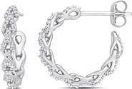 DELMAR Diamond Hoop Earrings - 0.32ct.