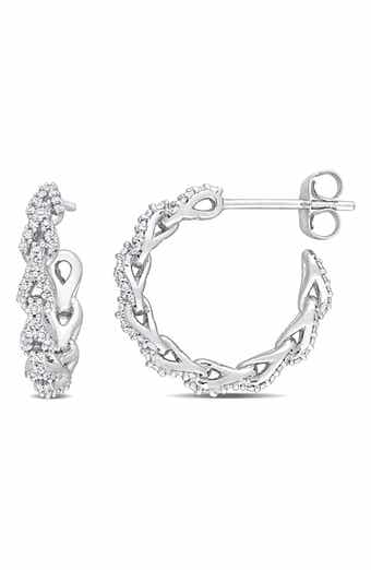 Diamond Hoop Earrings - 0.32ct.