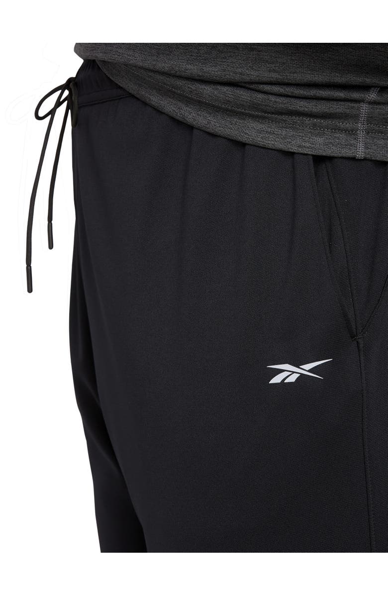 Reebok Performance Double-Knit Ribbed-Hem Joggers, Alternate, color, Black