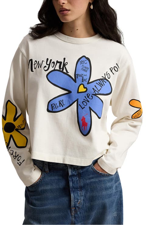 Floral Long Sleeve Graphic T-Shirt