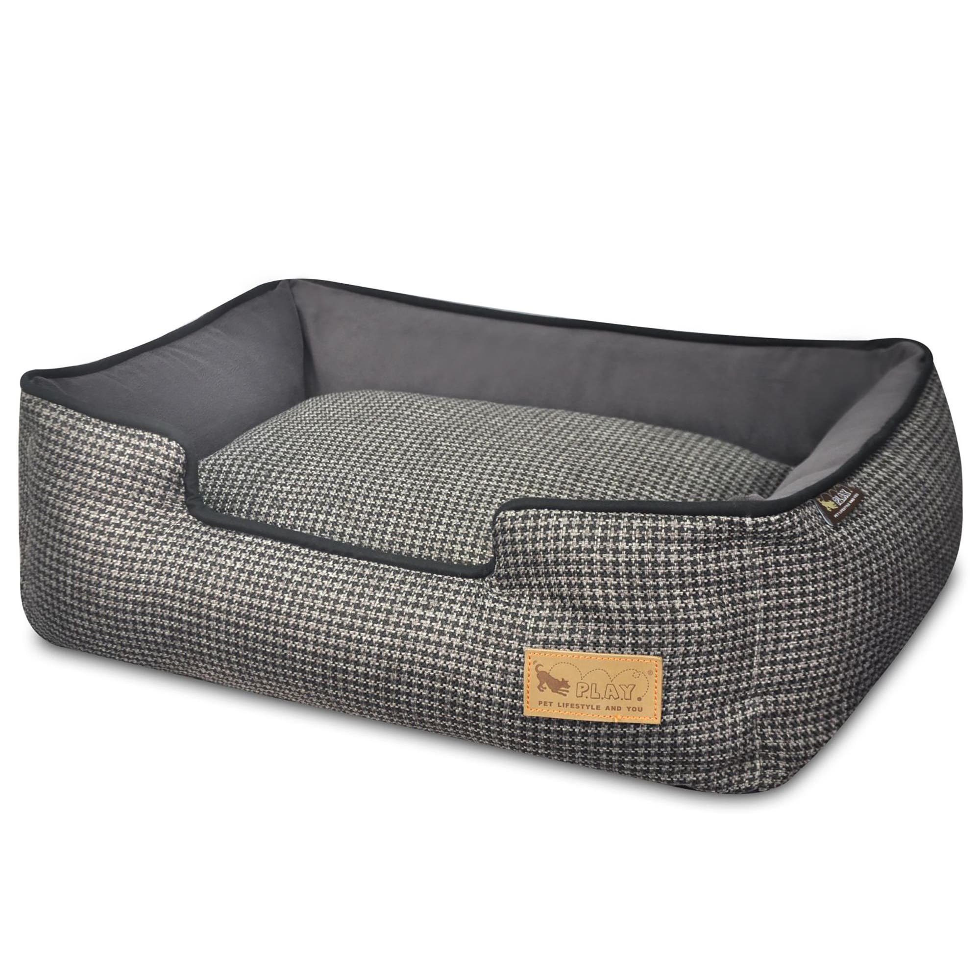 P.L.A.Y. Pet Lounge Bed, Small in Gray 
