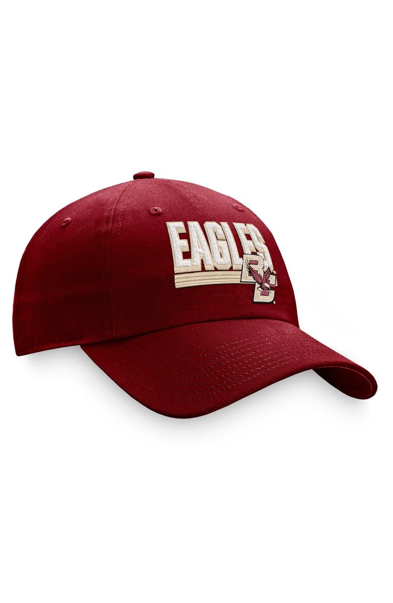 TOP OF THE WORLD Men's Top of the World Maroon Boston College Eagles Slice Adjustable Hat, Alternate, color,