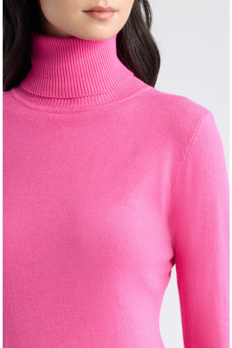 Silene Turtleneck Sweater, Alternate, color, FUCHSIA