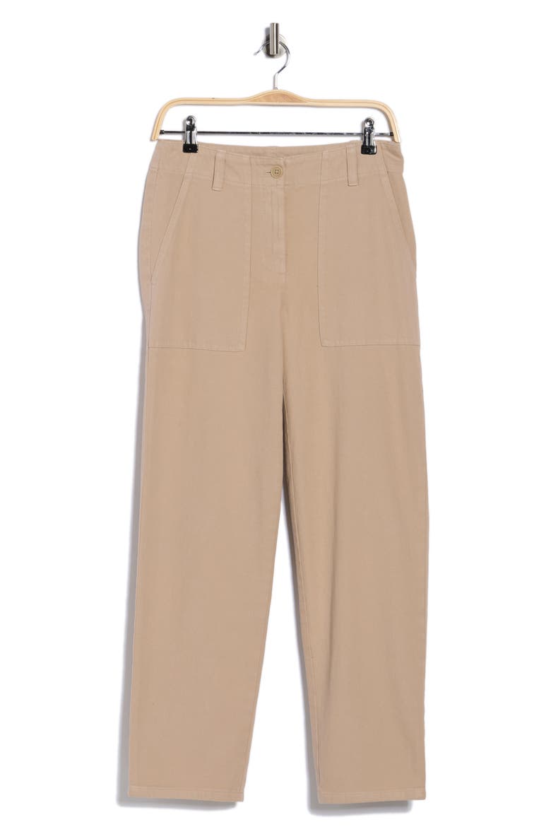 Easy Tapered Organic Cotton Pants, Main, color, WHEAT