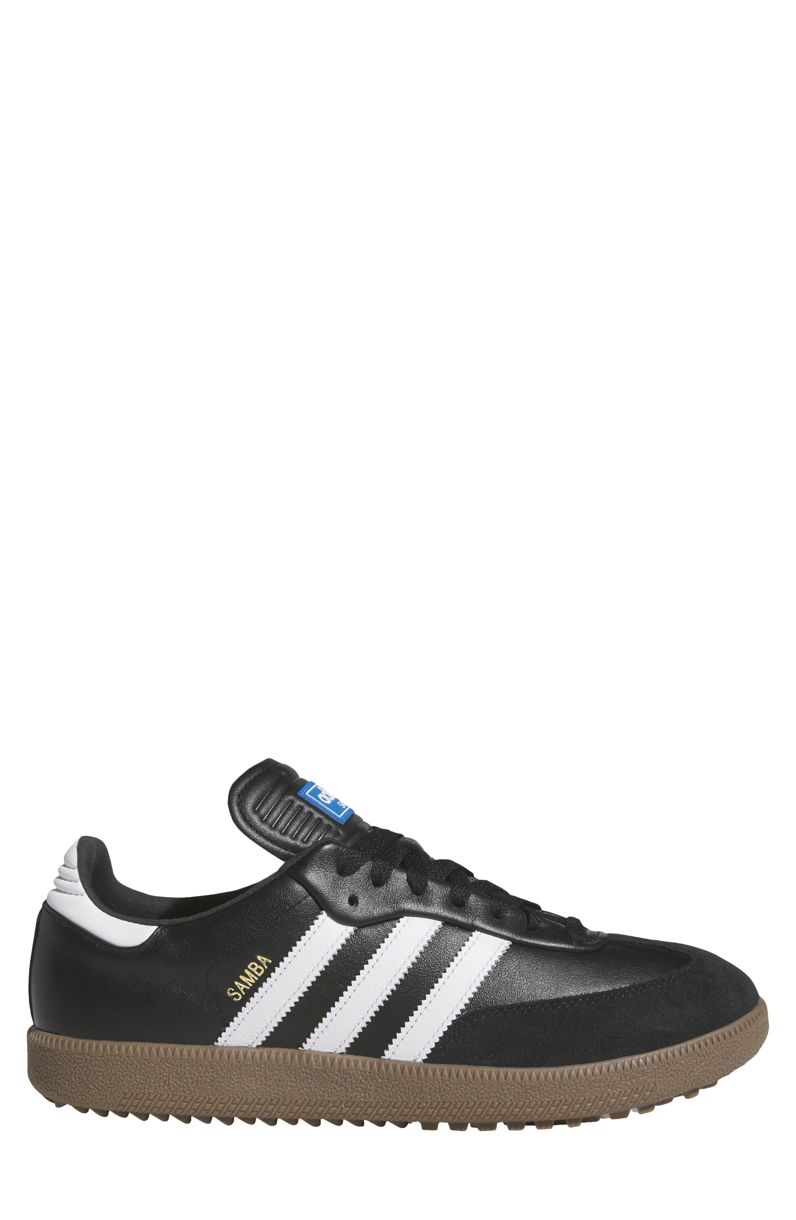 adidas Samba Lux Spikeless Golf Shoe, Alternate, color, Core Black/Ftwr White/Gum5