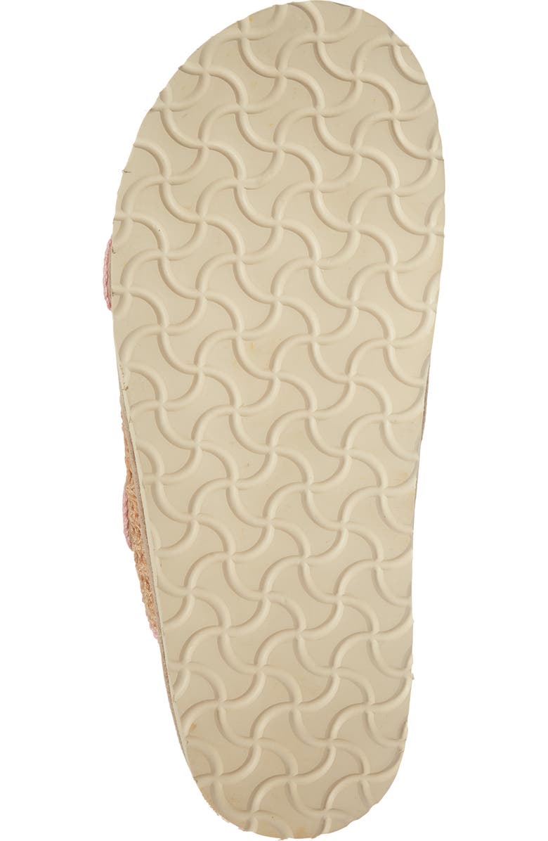 Laidback London Clay Crochet Buckle Strap Slide Sandal, Alternate, color, Beige / Baby Pink