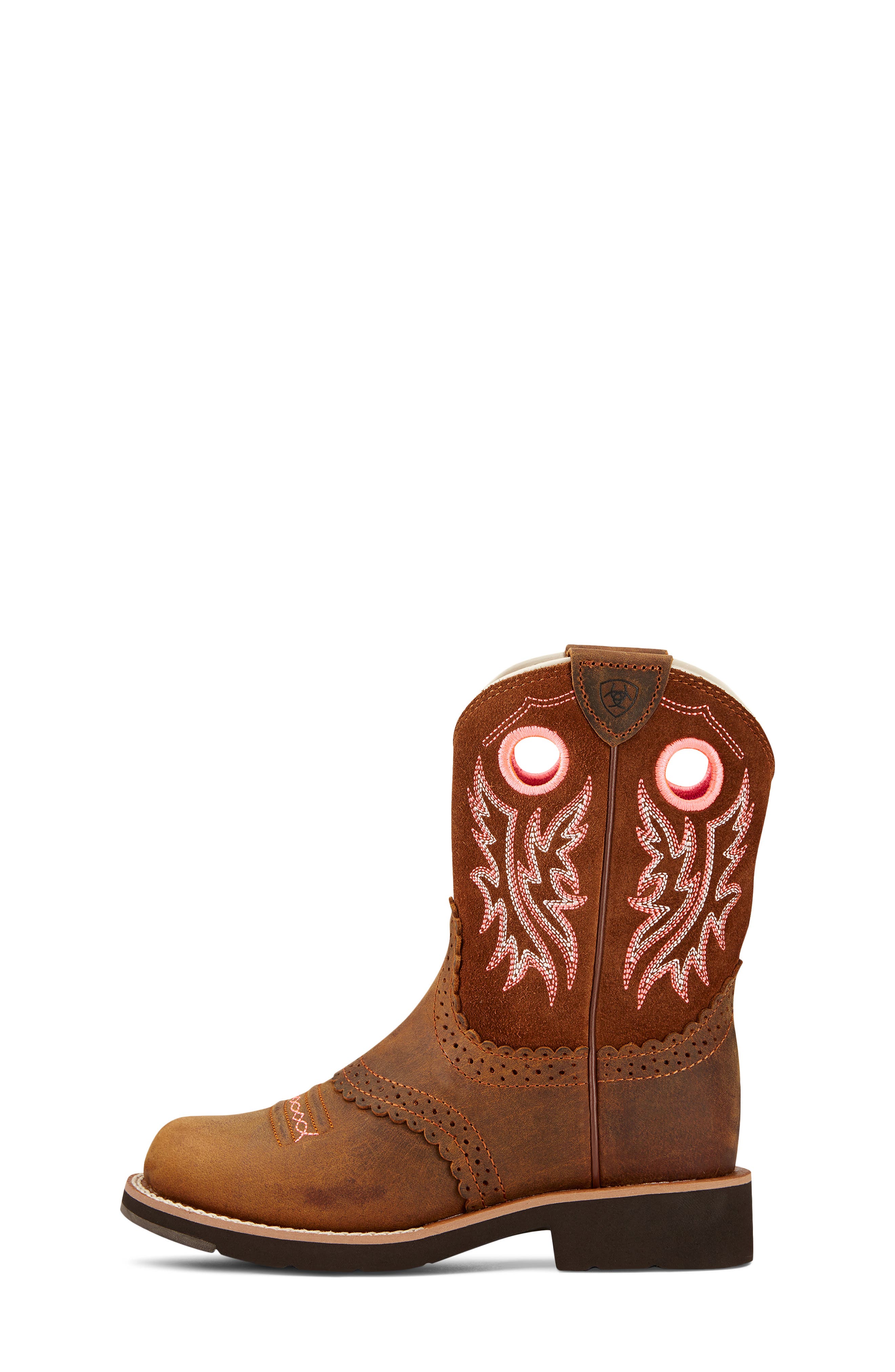 Ariat Kids' Fatbaby Western Boot, Alternate, color, Powder Brown