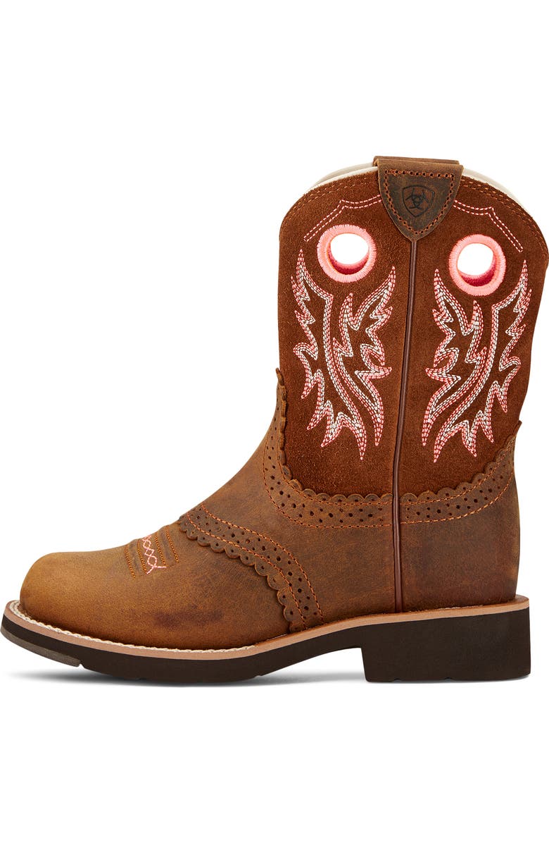Ariat Kids' Fatbaby Western Boot, Alternate, color, Powder Brown