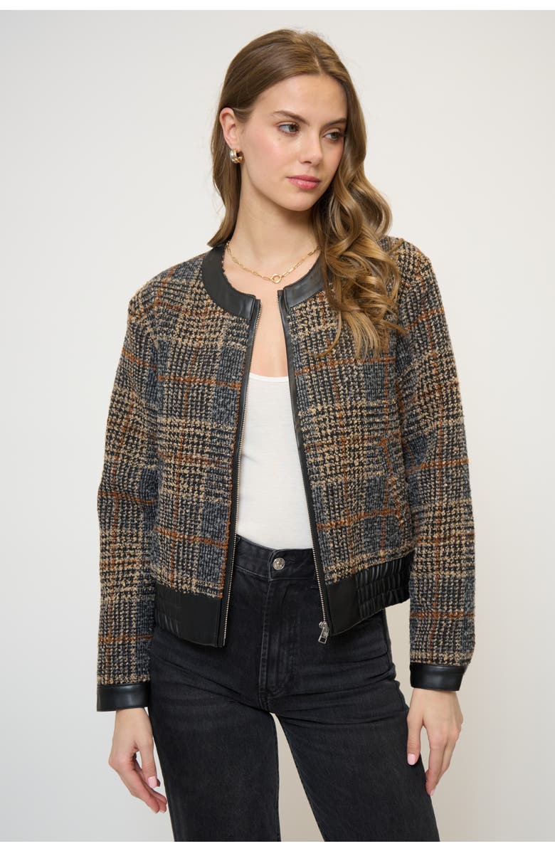 Central Park West Daphne Boho Trim Jacket, Main, color, Multi