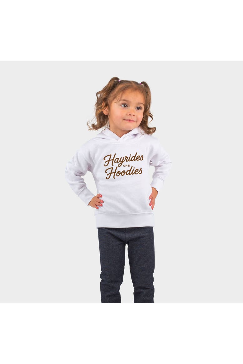 Hayrides and Hoodies Toddler Hoodie, Main, color, White