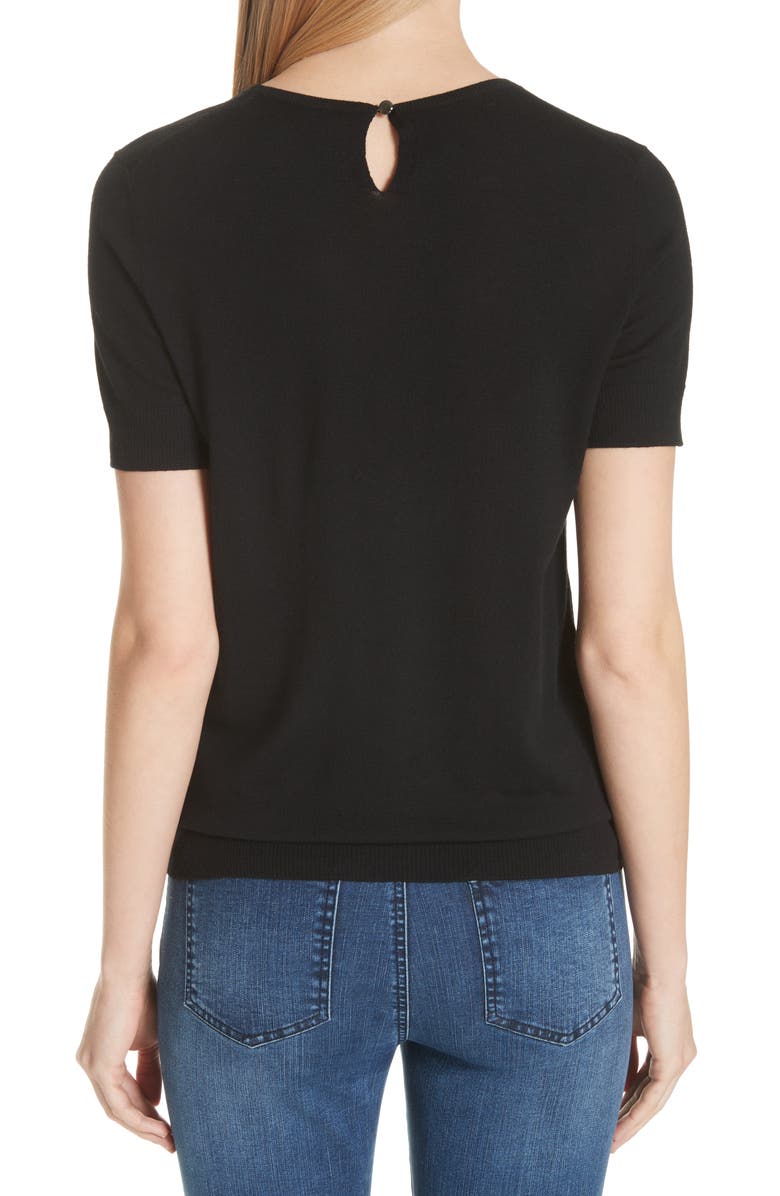 St. John Collection Jersey Knit Sweater, Alternate, color, 