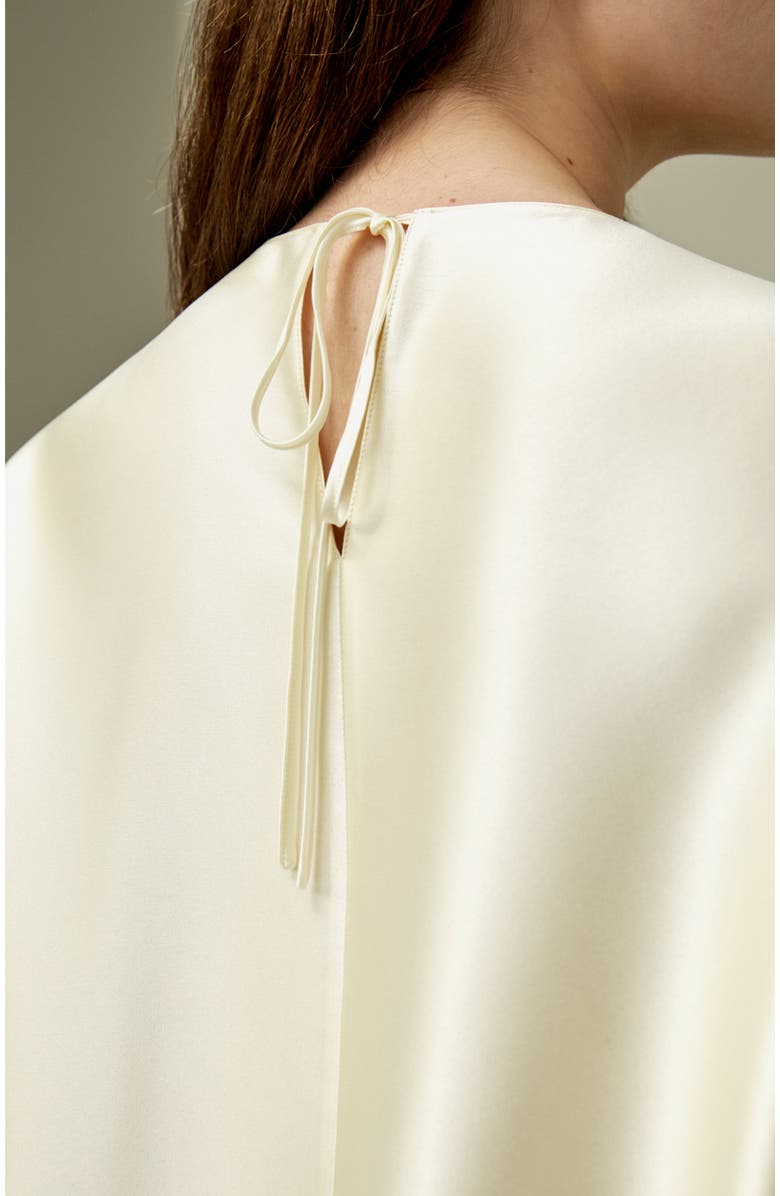 Lilysilk Relaxed Silk Crewneck Blouse, Alternate, color, Lily White