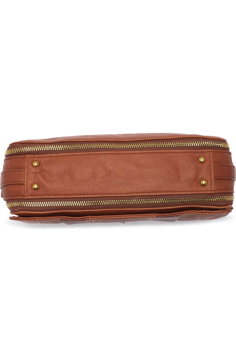 AMERICAN LEATHER CO. Maple Flap Leather Crossbody Bag, Alternate, color,