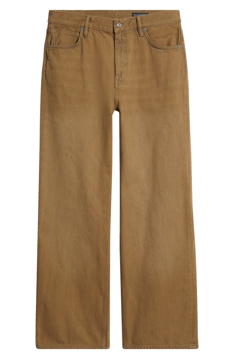 AllSaints Lenny Straight Leg Jeans, Main, color, Khaki Brown