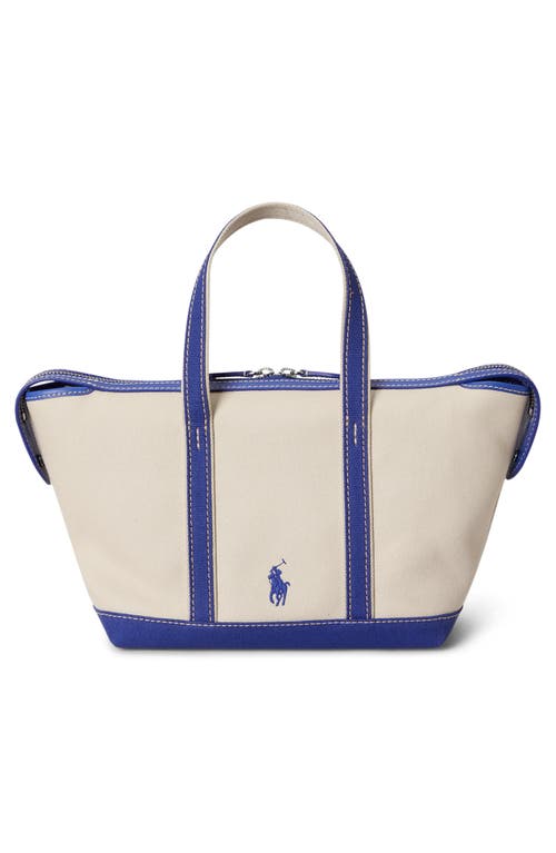 Polo Ralph Lauren Spring Bear Mini Shopper Tote In Blue