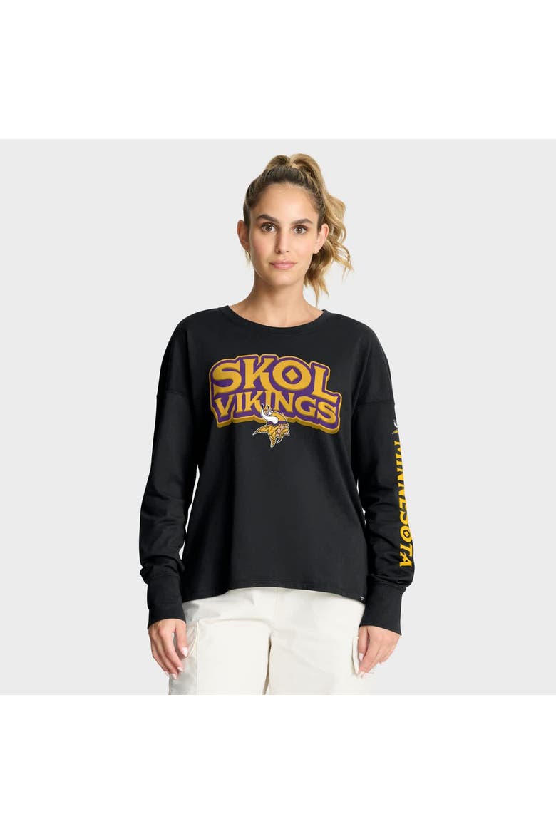 Women's Fanatics Black Minnesota Vikings Hometown Legacy Long Sleeve T-Shirt, Main, color, Black