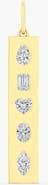 Everlee Multi-Shape Inlay Bar Lab Diamond Charm in 14K