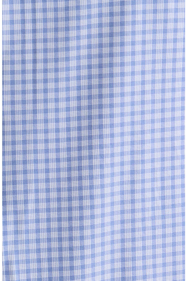 Eugene Tailored Fit Check Performance Poplin Button-Down Shirt, Alternate, color, WINDY BLUE