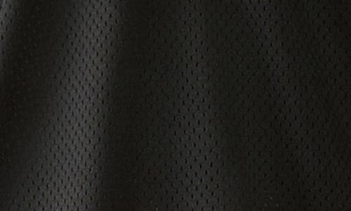 True Religion Mesh Graphic Quarter Zip Polo In Black