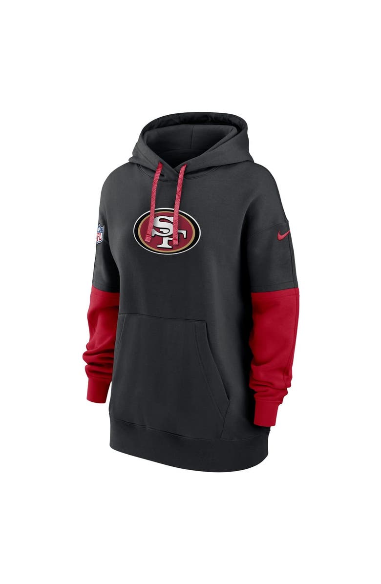 Nike Women's Nike Black San Francisco 49ers 2024 Sideline Essential Fleece Pullover Hoodie, Alternate, color, Black