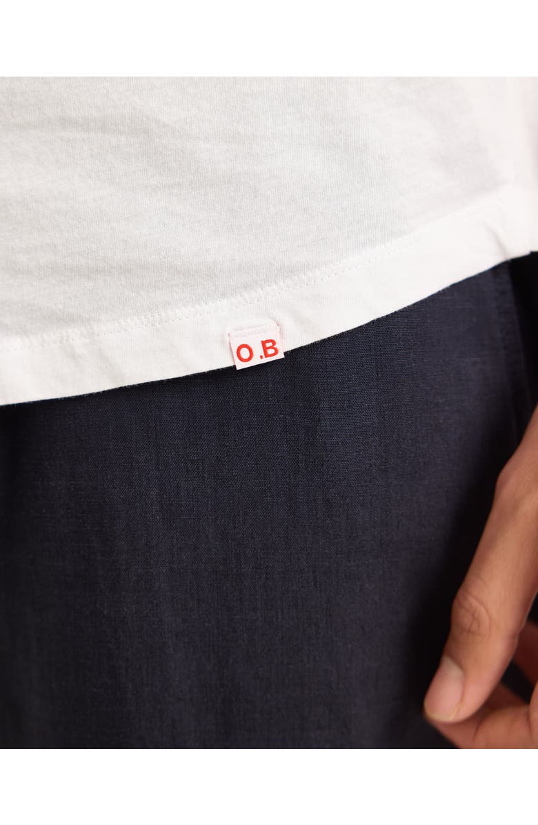 Orlebar Brown Ob Standard Easy Fit Interlock Cotton Jersey T-Shirt, Alternate, color, White