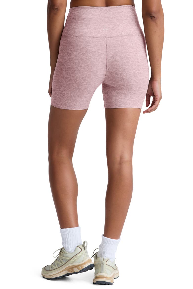 Keep Pace Space Dye Bike Shorts, Alternate, color, BLUSH BLOOMS HEATHER