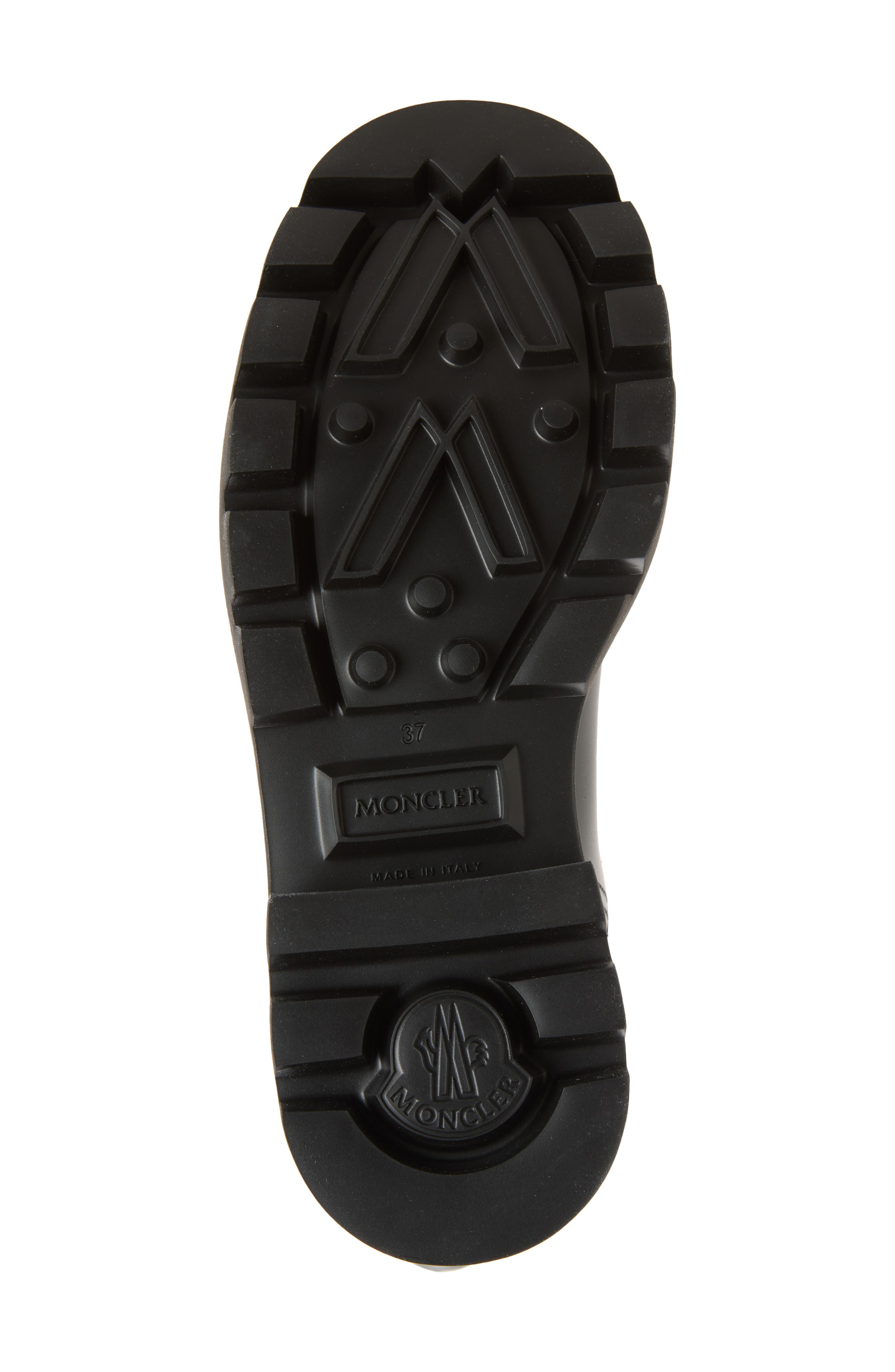 Moncler Kickstream Quilted Rain Boot, Alternate, color, Black