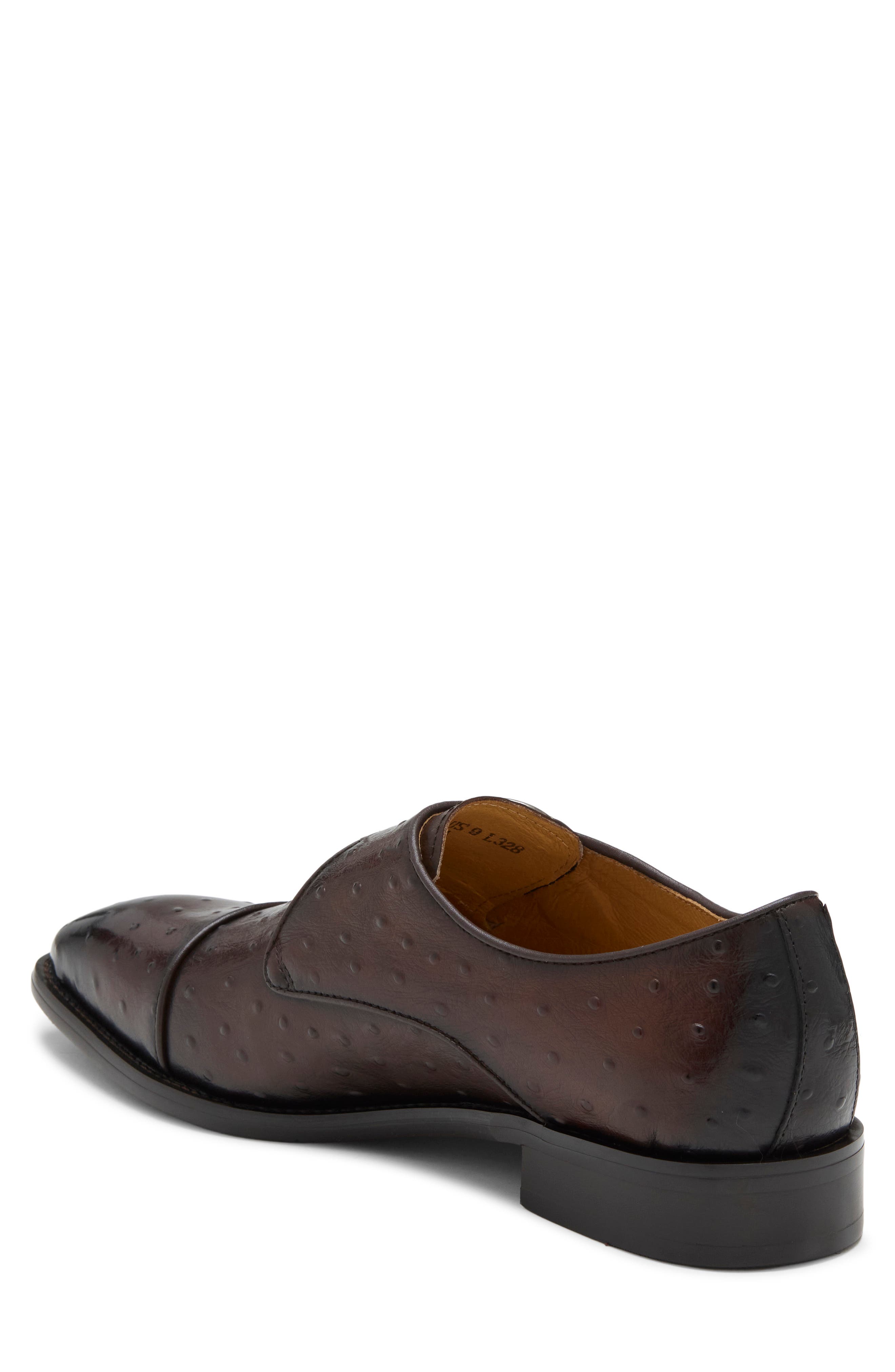 Dante Monk Strap Shoe, Alternate, color, CHESTNUT