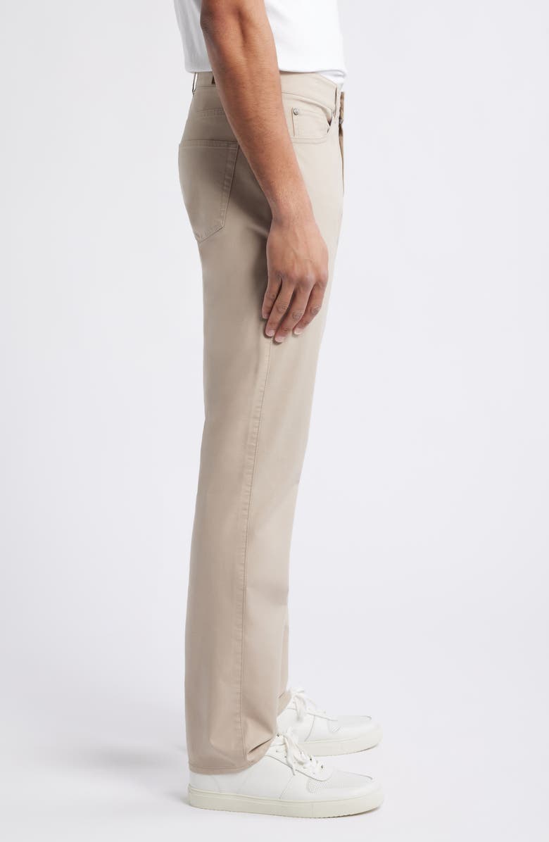 Peter Millar Crown Comfort Signature Sateen Five-Pocket Pants, Alternate, color, Khaki