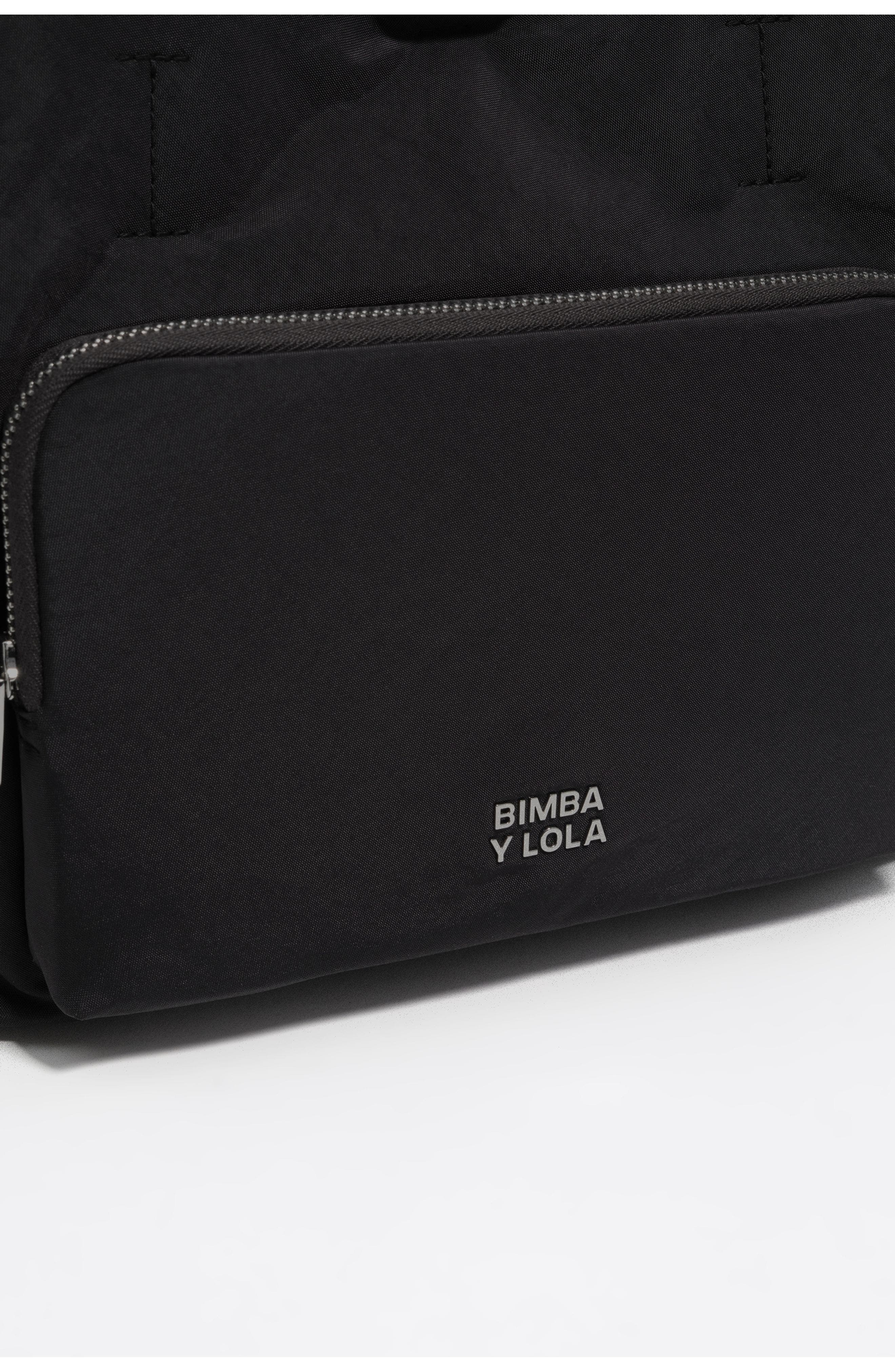 Bimba y Lola Nylon Pocket Bag, Alternate, color, Graphite