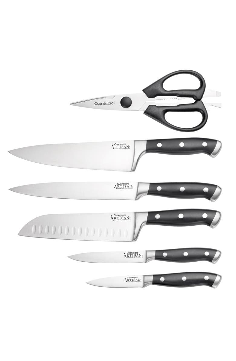 Cuisine::pro<sup>®</sup> ARTISAN Licht 7-Piece Knife Block, Alternate, color, Black