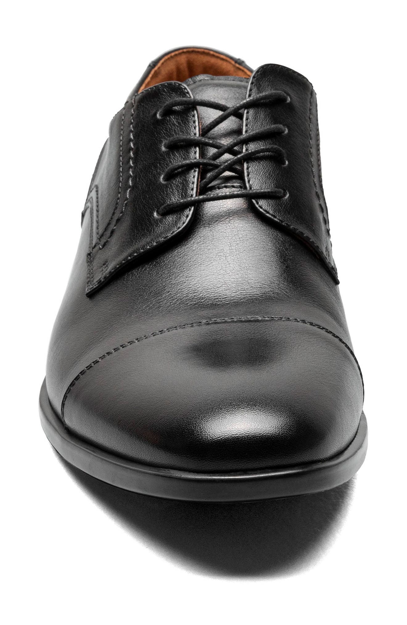 Florsheim Pregamo Cap Toe Derby, Alternate, color, Black