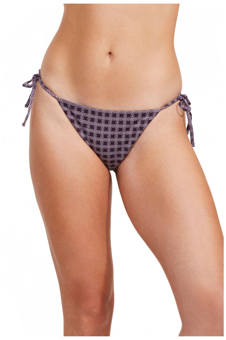 Retro Touch Side Tie Bikini Bottom, Main, color, Multi Plum
