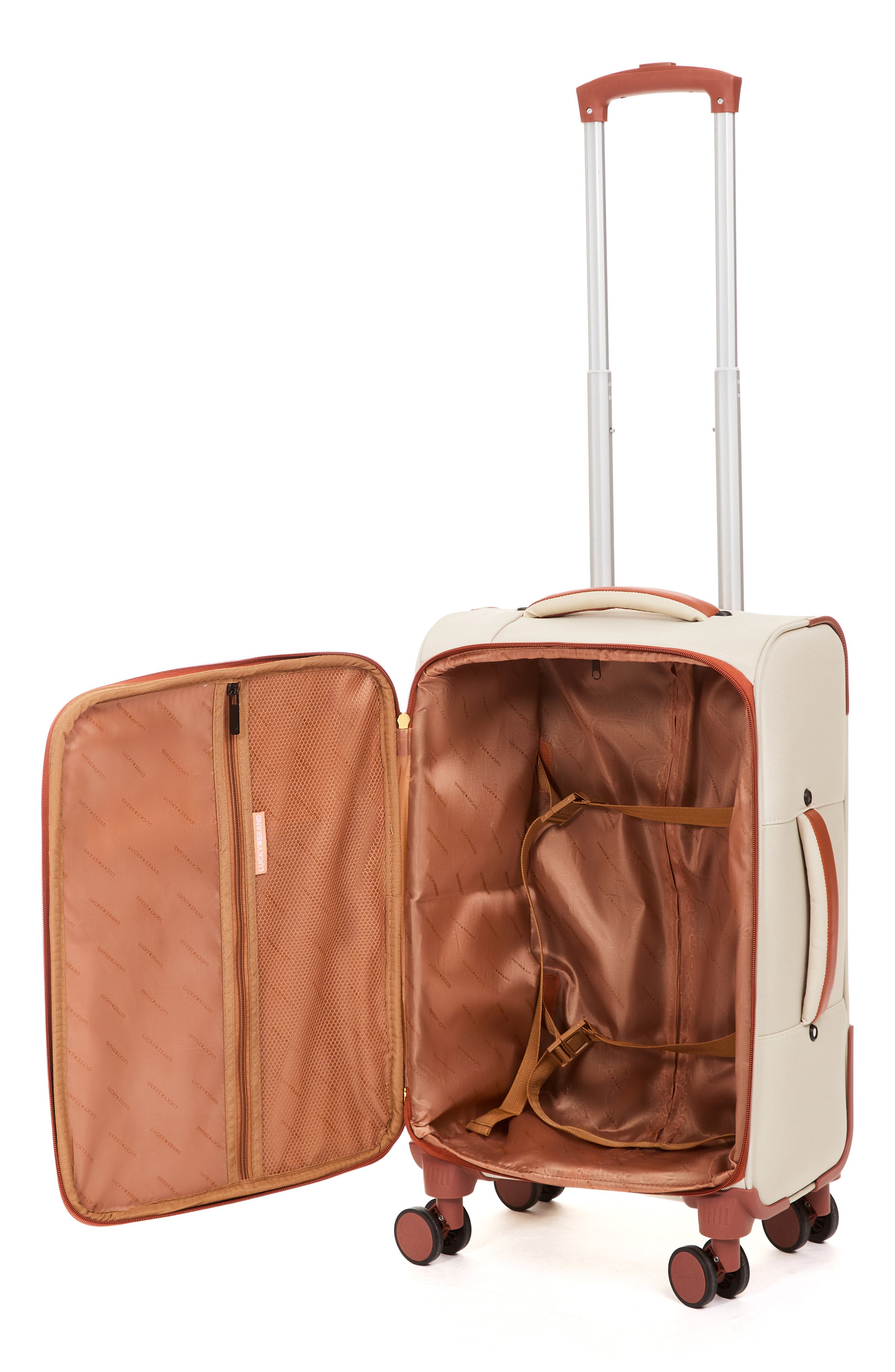 Lucky Brand Mason 3-Piece Luggage Set, Alternate, color, Khaki