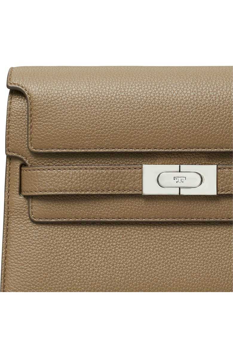 Tory Burch Lee Radziwill Colorblock Pebble Leather Shoulder Bag, Alternate, color,