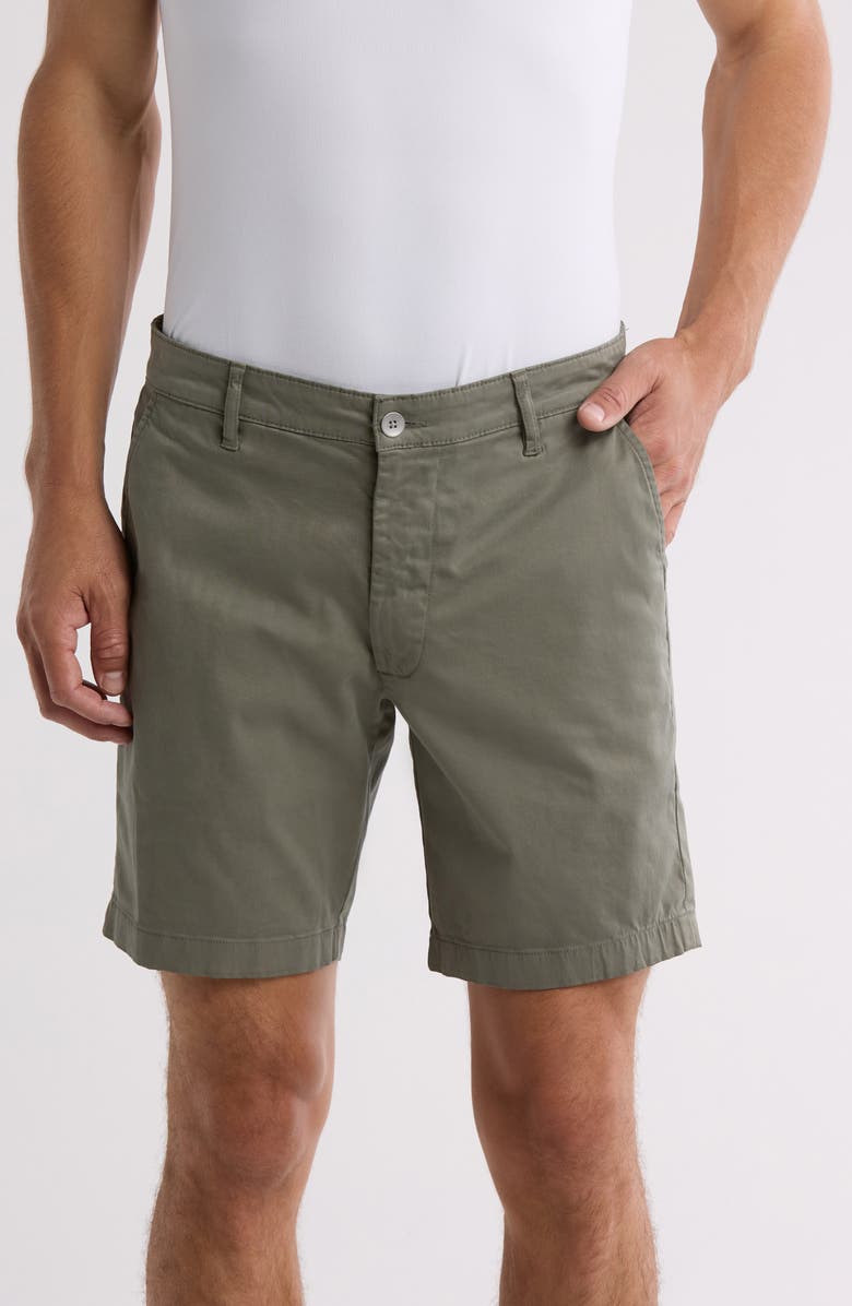 AG Wanderer 8.5-Inch Stretch Cotton Chino Shorts, Main, color, Sulfur Rocky River