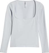 SKIMS Scoop Neck Cotton Blend Jersey T-Shirt