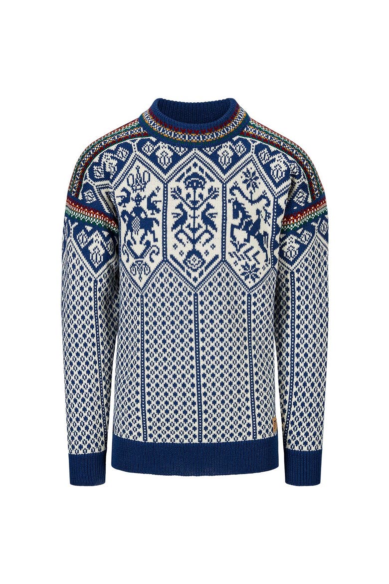 1994 Sweater - Men's, Alternate, color, Indigo/Mustard/Bottle Green