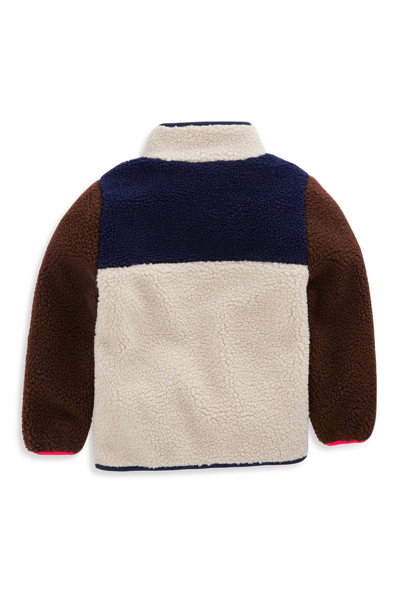 Kids' Fun Mix Recycled Polyester Fleece Jacket, Alternate, color, BROWN MIX BORG