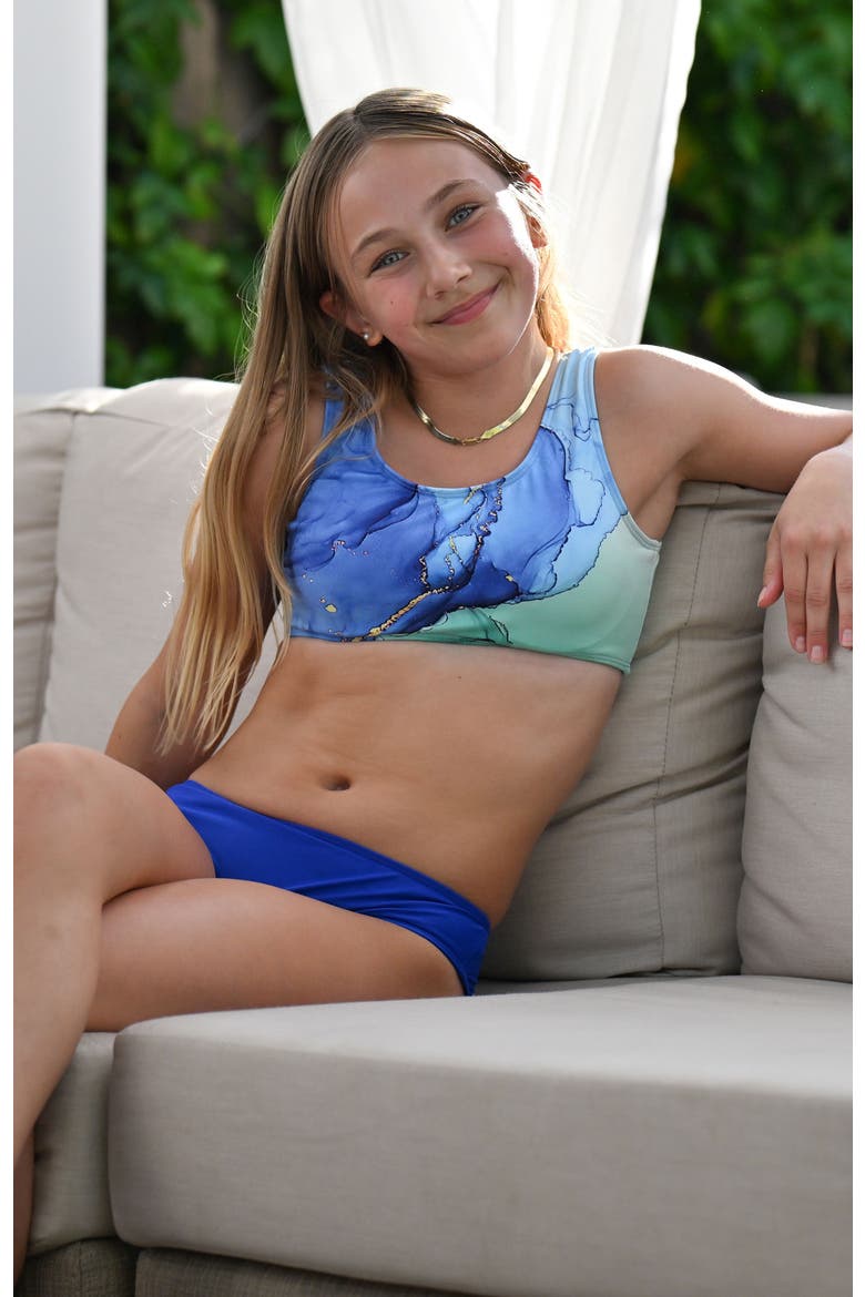 Tidal Wave Aqua Bikini Top, Alternate, color, Tidal Wave Aqua