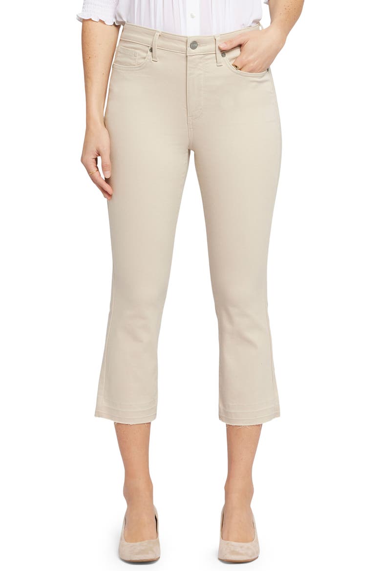 Chloe Frayed Hem Crop Jeans, Main, color, FEATHER