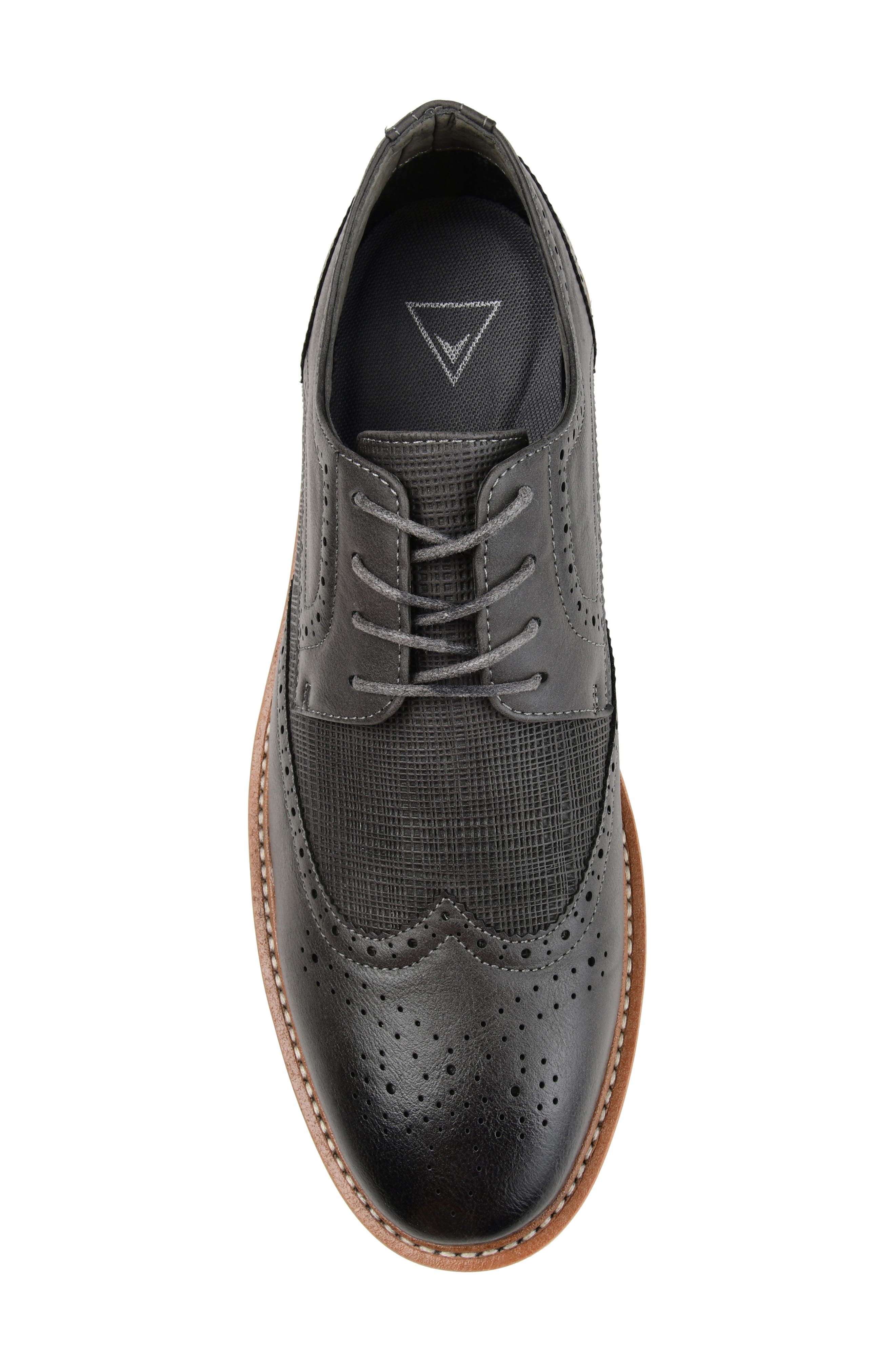 Warrick Wingtip Derby - Wide Width, Alternate, color, GREY