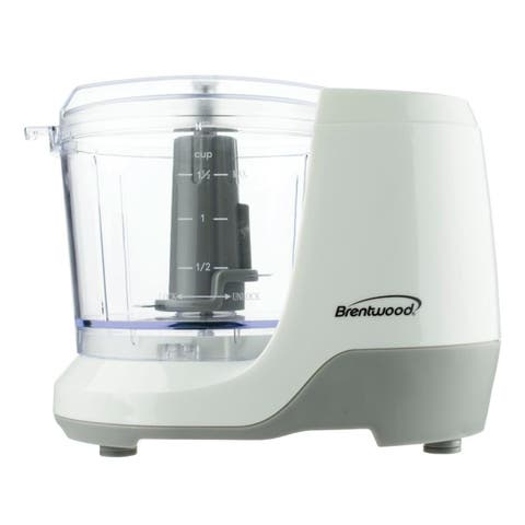 1.5 Cup Mini Food Chopper in White