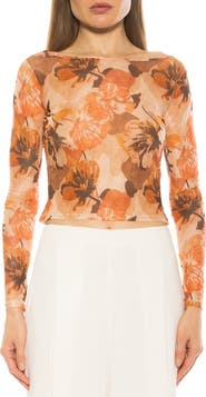 Alexia Admor Opal Sheer Mesh Top