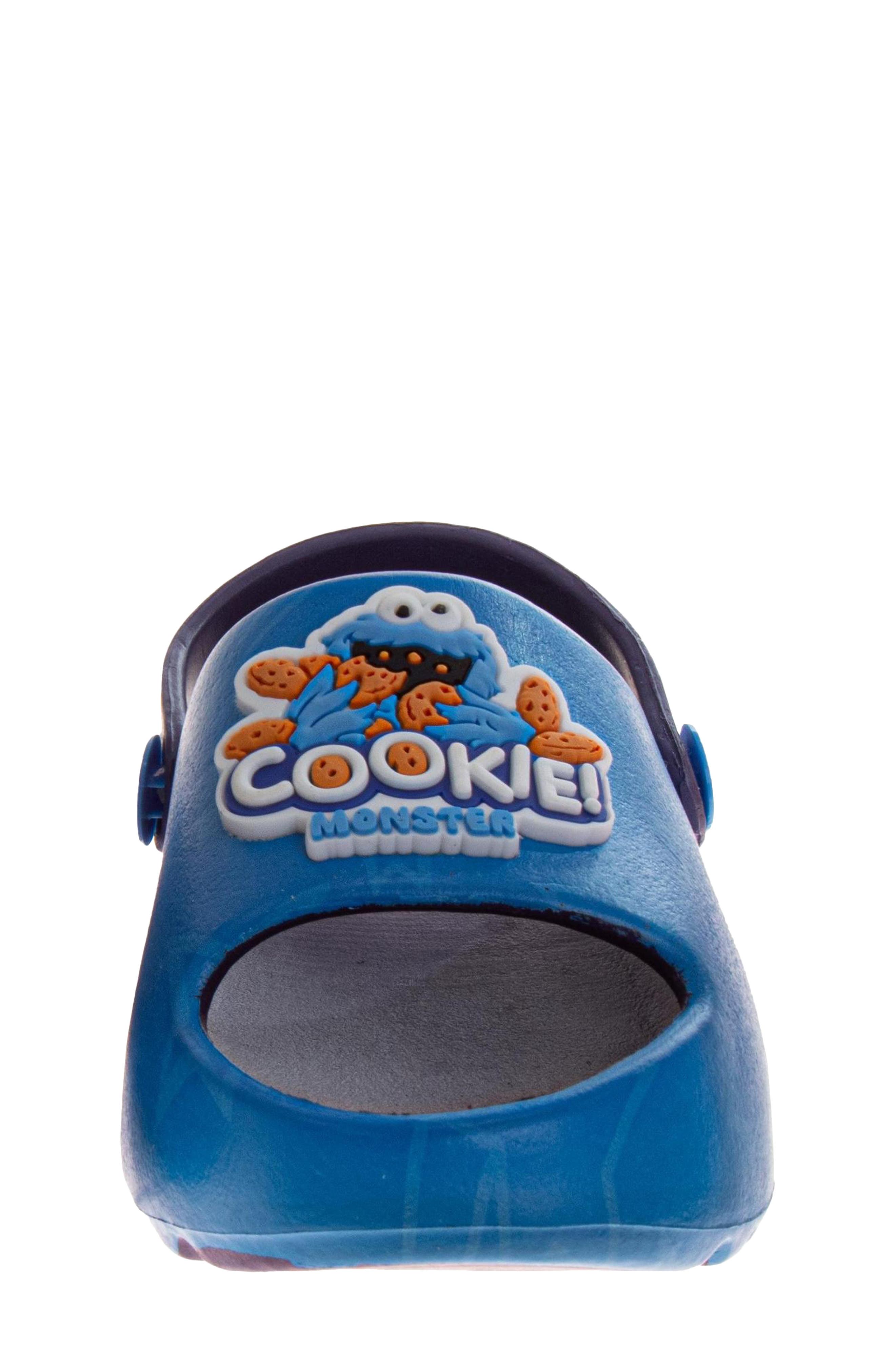 Kids' Sesame Street Cookie Monster Slide, Alternate, color, BLUE NAVY