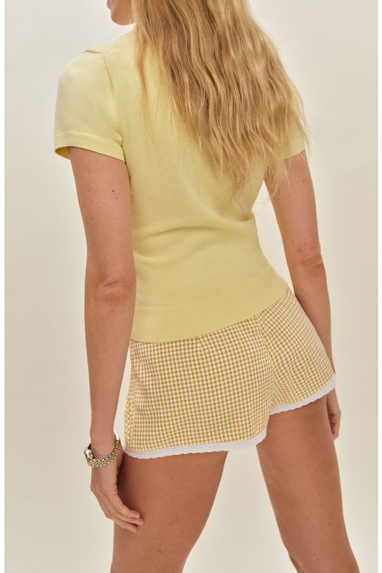 Bentley Crop Polo, Alternate, color, PINEAPPLE
