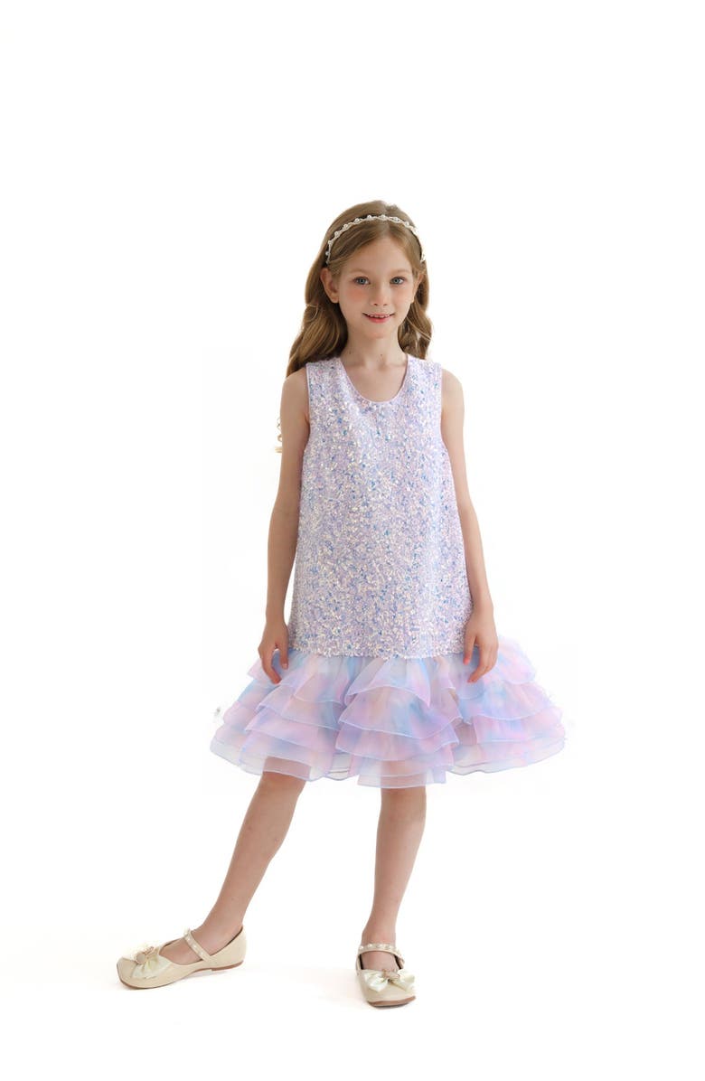Mimi Tutu Sparkling Cecilia Dress, Alternate, color, Purple