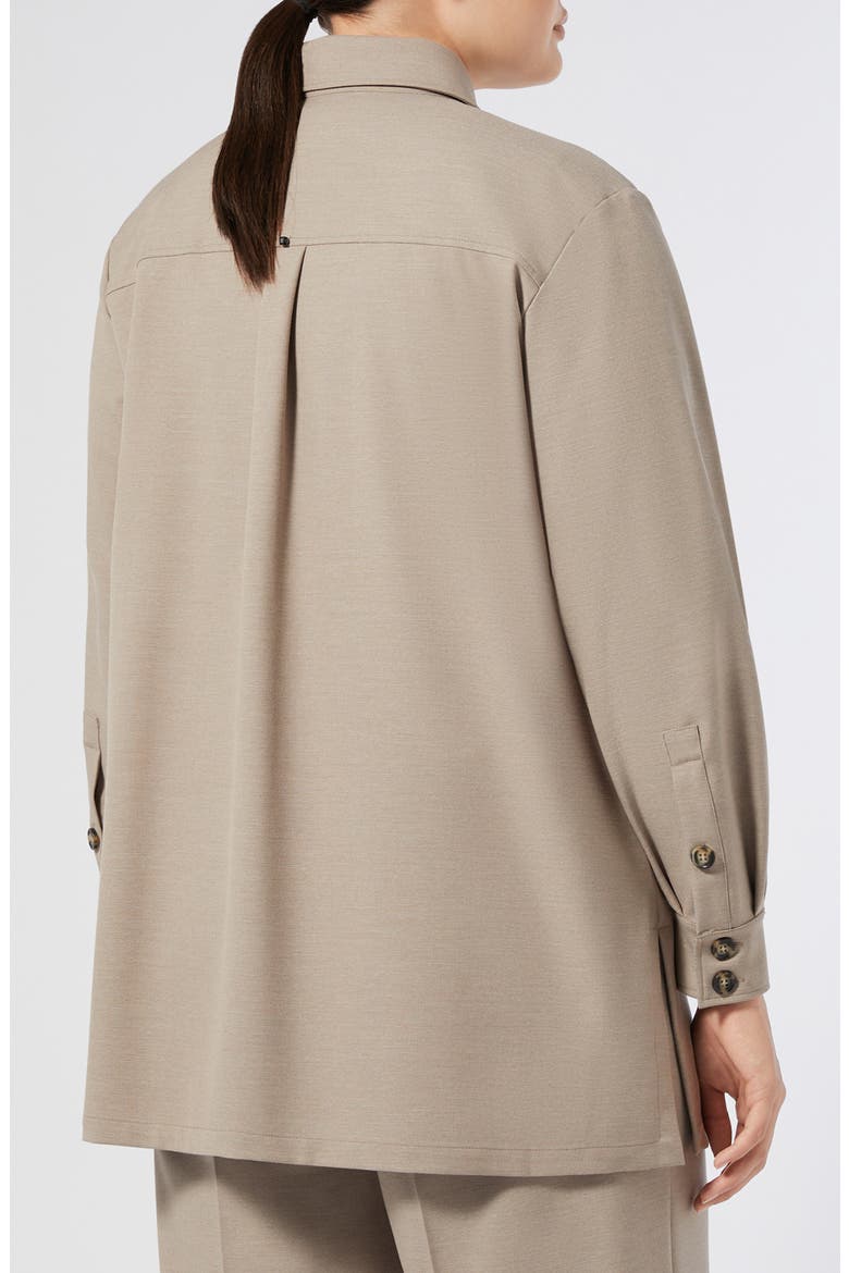 Yanina Twill Shirt Jacket, Alternate, color, TURTLEDOVE