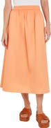 Misook Pleat Cotton Skirt