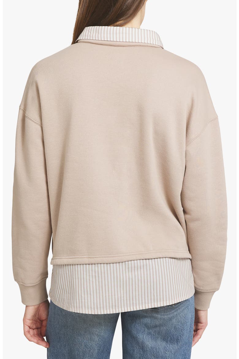 Two-Fer Henley Sweatshirt, Alternate, color, SIMPLY TAUPE